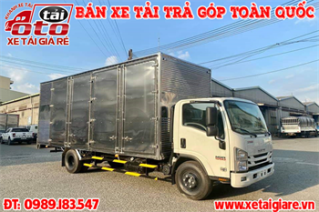 Xe Tải ISUZU NQR550 Thùng Kín Chở Pallet | Isuzu NQR75ME4 chở pallet điện tử